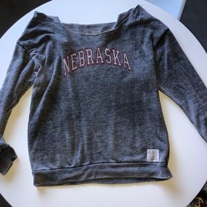Nebraska Off-the-shoulders sweatshirt